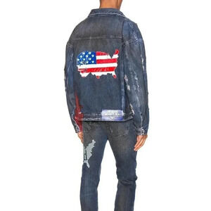 New! Alchemist Wyatt Dip Dyed Denim Trucker Jacket and Jeans Size 32-Medium